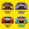 Масштаб 1/24 BMW M4 GT3 Серия WASA Литой металлический автомобиль из сплава Модель автомобиля DIY Дизайн Коллекция Декорация Бутик Модные подарки для мальчиков