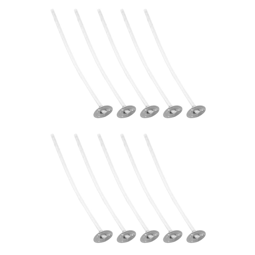 50 шт. фитилей для свечей, предварительно пропитанные воском фитили с хлопковым сердечником с основанием для изготовления ароматических свечей своими руками, 8 см 3,1 дюйма