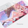 Коврик для мыши игровые аксессуары коврик для мыши Yae Miko компьютер ноутбук ПК геймер Mause Genshin Impact большая аниме-клавиатура настольный ковер