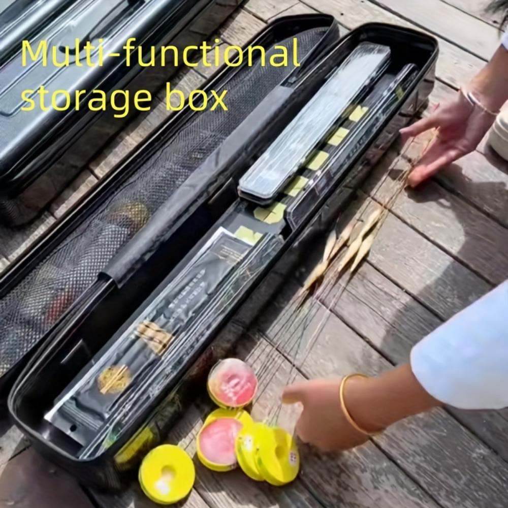 Ice Rod Storage Box,multi-functional Buoy Fishing Toolbox,durable ABS Material, Waterproof, Two-way Zipper,hunting and Fishing Equipment Finishing Box