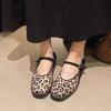 Fashion 2025 Autumn New Leopard Print Fashion Shallow Mouth Single Shoes for Women's Soft Soled Comfortable Versatile Casual Flat Pumps