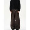 Kisko American Retro Pleated Baggy Wide Leg Pants Men and Women Simple Classy Loose Feeling Loose Casual Suit Pants