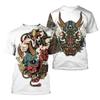 Summer Vintage Japanese Samurai T Shirt Men Cotton Casual Short Sleeve Tops O-Neck Oversized Men's Clothing Punk Streetwear 6xl