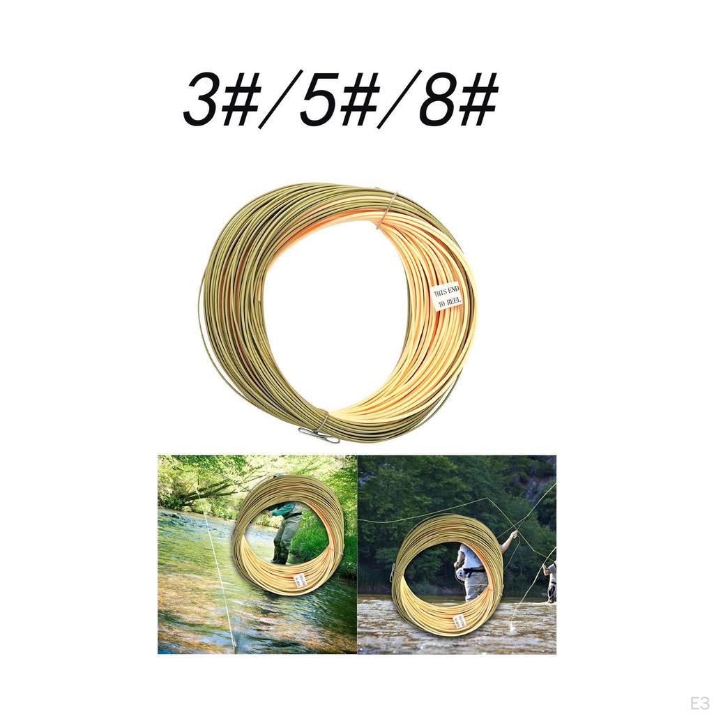 All Purpose Fly Line Floating Trout Fishing Double Loop Weight Forward