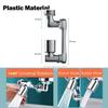 1440° Universal Rotation Faucet Sprayer Head For Extension Faucets Aerator Bubbler Nozzle Kitchen Tap Washbasin Robot Arm