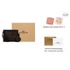 Coach Hitch Series 25 Horse And Carriage Pattern Printed Zipper Closure External Magnetic Buckle Bag Men Crossbody Bag Dark-Brown CC087-A7U