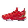 Li Ning Zhan Ji 3 нескользящие износостойкие низкие кроссовки для бадминтона женские туфли огненно-красные AYAR024-2