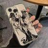 Стиль INS Космическая Ангел Девочка Прозрачный Чехол Для Телефона Для iPhone 16E 16 15 14 13 Pro Max 11 12 Mini XS XR X 7 8 Plus SE 2 Обложка