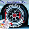 1PCS Car Paint Pen Waterproof Car Wheel Tire Oily Painting Mark Pen Auto Rubber Tyre Tread Metal Permanent Paint Marker Touchup Paint2