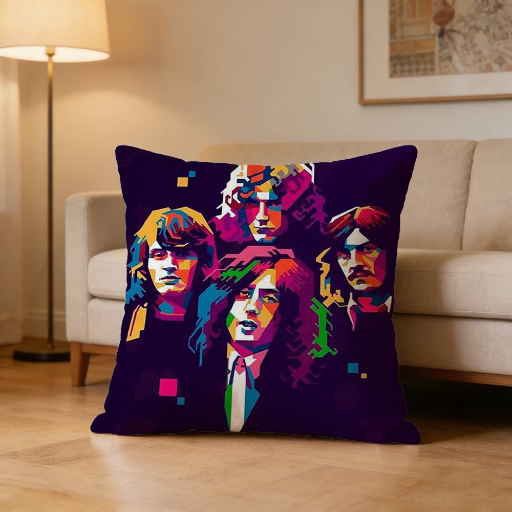 LLed ZZeppelinES Pillow Case Pattern Printed Pillowcase For Living Room Sofa Cushion Cover