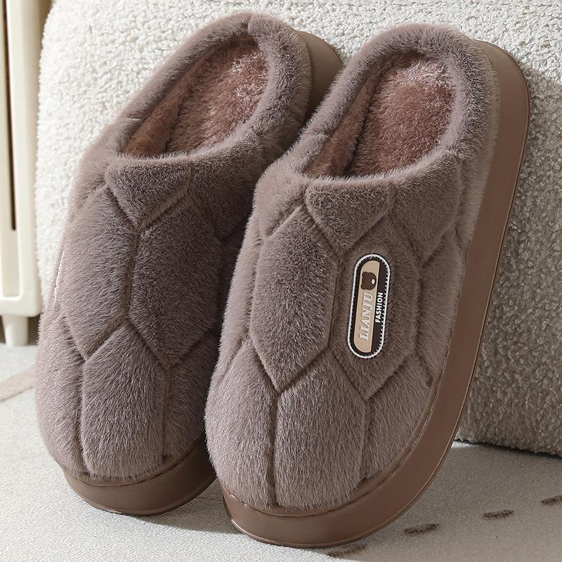 Cotton Slippers Large Size 2025 Winter Cotton Mop Warm Wool Slippers Thick Bottom Plush Slippers 45 46 47 48