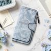 Retro Long Wallet Fashion Purse Card Holder Casual Stylish Functional Pocket Bag Daily Use Accessory