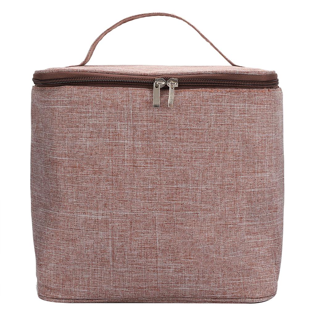 Портативная термосумка для ланча большой вместимости из ткани Оксфорд, водонепроницаемый контейнер для ланча для хранения