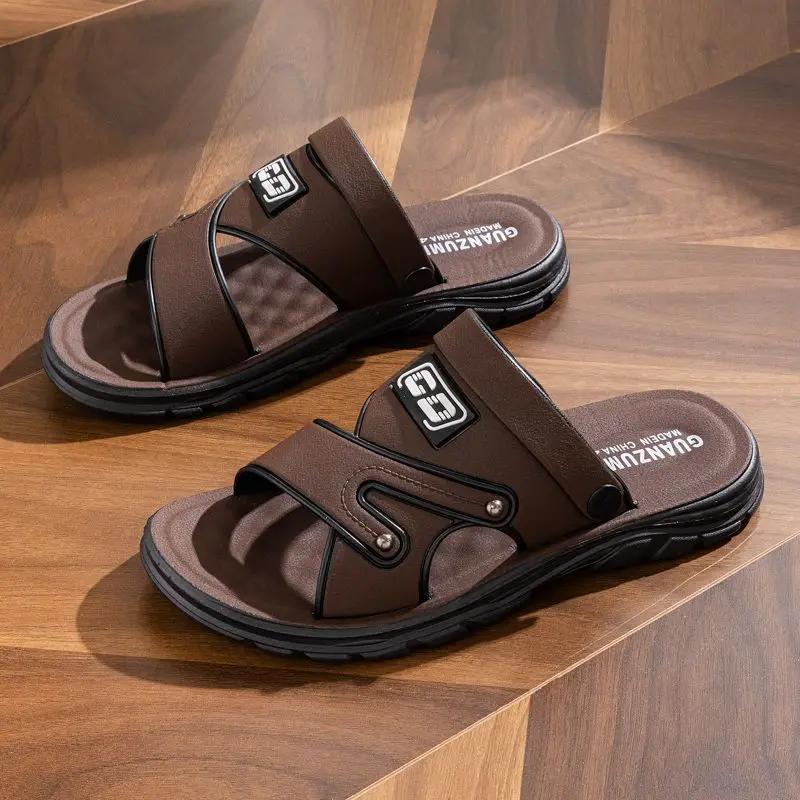 Plastic Rubber Open Toe Shoes for Men Daily Use Breathable Adult V New Summer Low Price Japanese Comfortable Casual Man Sandals