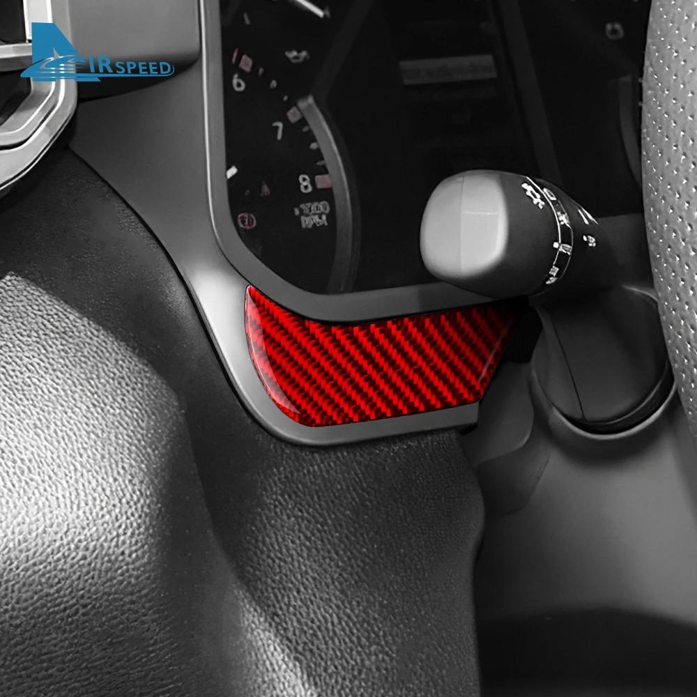 Real Soft Carbon Fiber Sticker For Toyota Tundra 2022 2023 2024 2025 LHD Car Instrument Panel Interior Trim Decor Accessories
