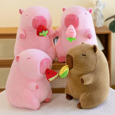 Капибара Растягивающаяся Кукла Подушка Плюшевые Игрушки и Милые Куклы Капибала Детские Тряпичные Куклы