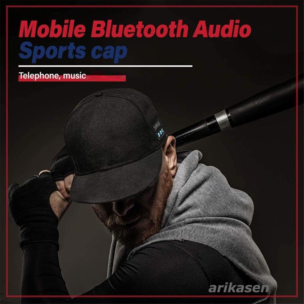 Кепка с Bluetooth-динамиком, регулируемая, беспроводная, умный спикерфон, кепка для активного отдыха, беспроводная Bluetooth-бейсболка с микрофоном