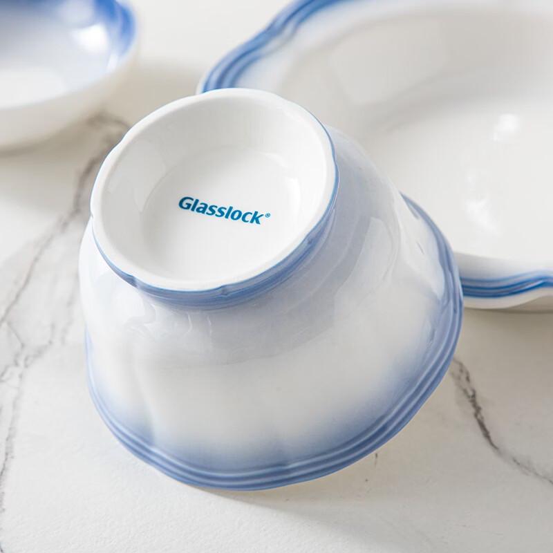 GLASSLOCK Серия Delft Набор керамической посуды из 20 предметов