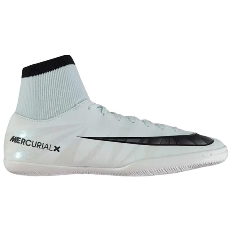 Nike Футбольные бутсы для зала MercurialX Victory 6 CR7 DF IC Мужские Кроссовки Белый Синеватый Черно-белый 903611-401
