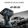 Car Charger Bluetooth 5.0 FM Transmitter Dual USB Fast Charger Handsfree Aux Audio MP3 Player Car Kit