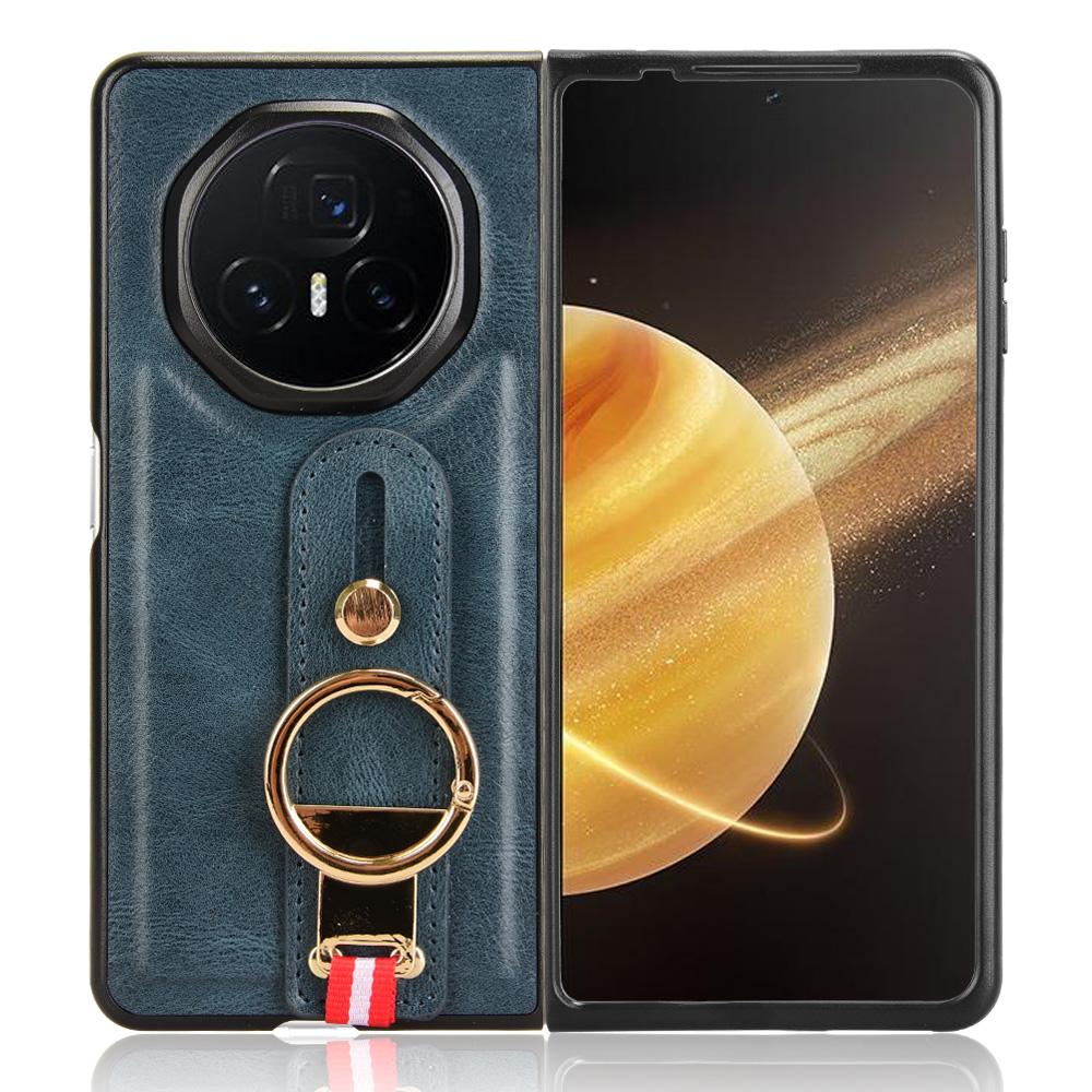 Чехол для Honor Magic V3 5G Кожа+ПК+ТПУ Браслет Чехол с кольцом-открывалкой для бутылок