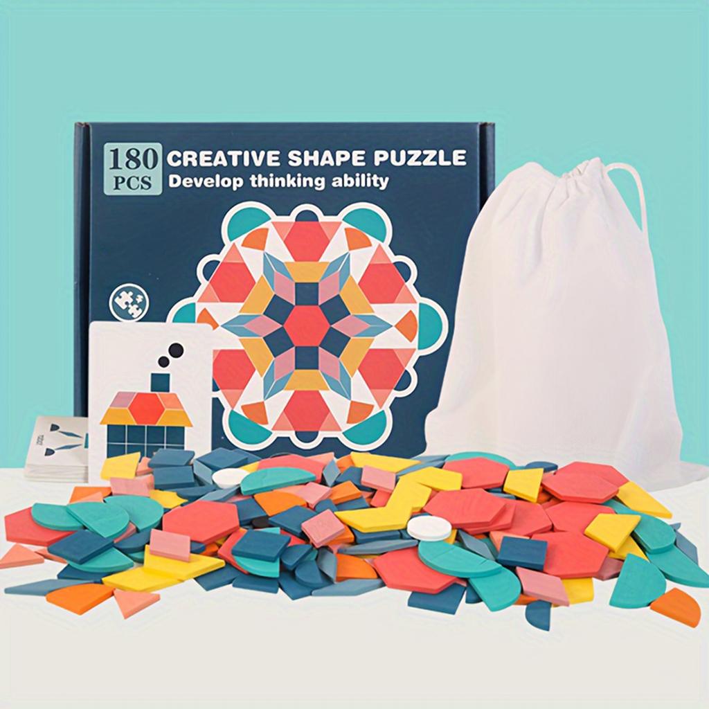 Деревянные игрушки-пазлы танграм, игрушки с геометрическими формами, интерактивные развивающие игрушки для родителей и детей, праздничные подарки и подарки на день рождения.