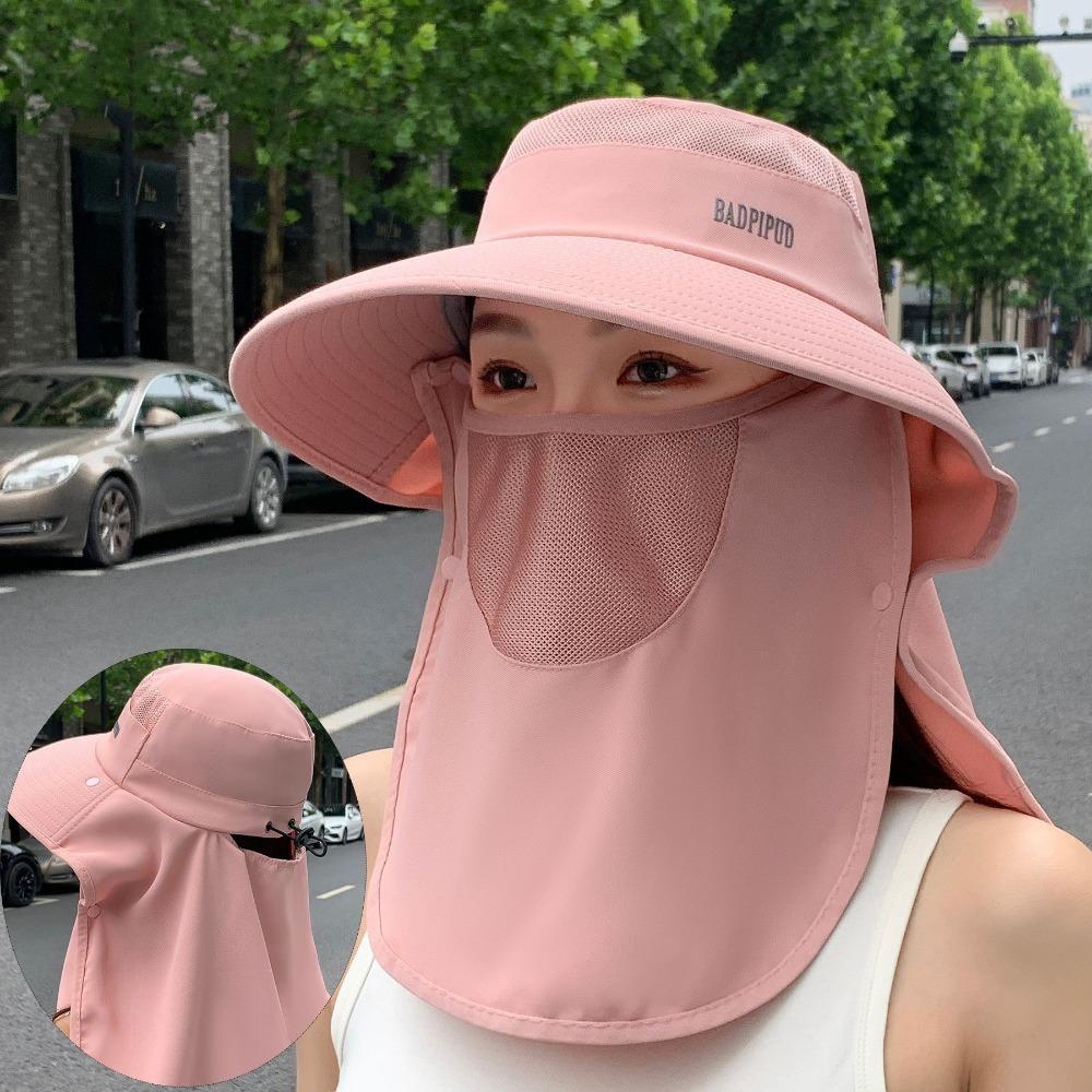 Face Mask Cover Face Cap Neckline Mask Tea Picking Hat Fashion Women Sun Hat  Climbing