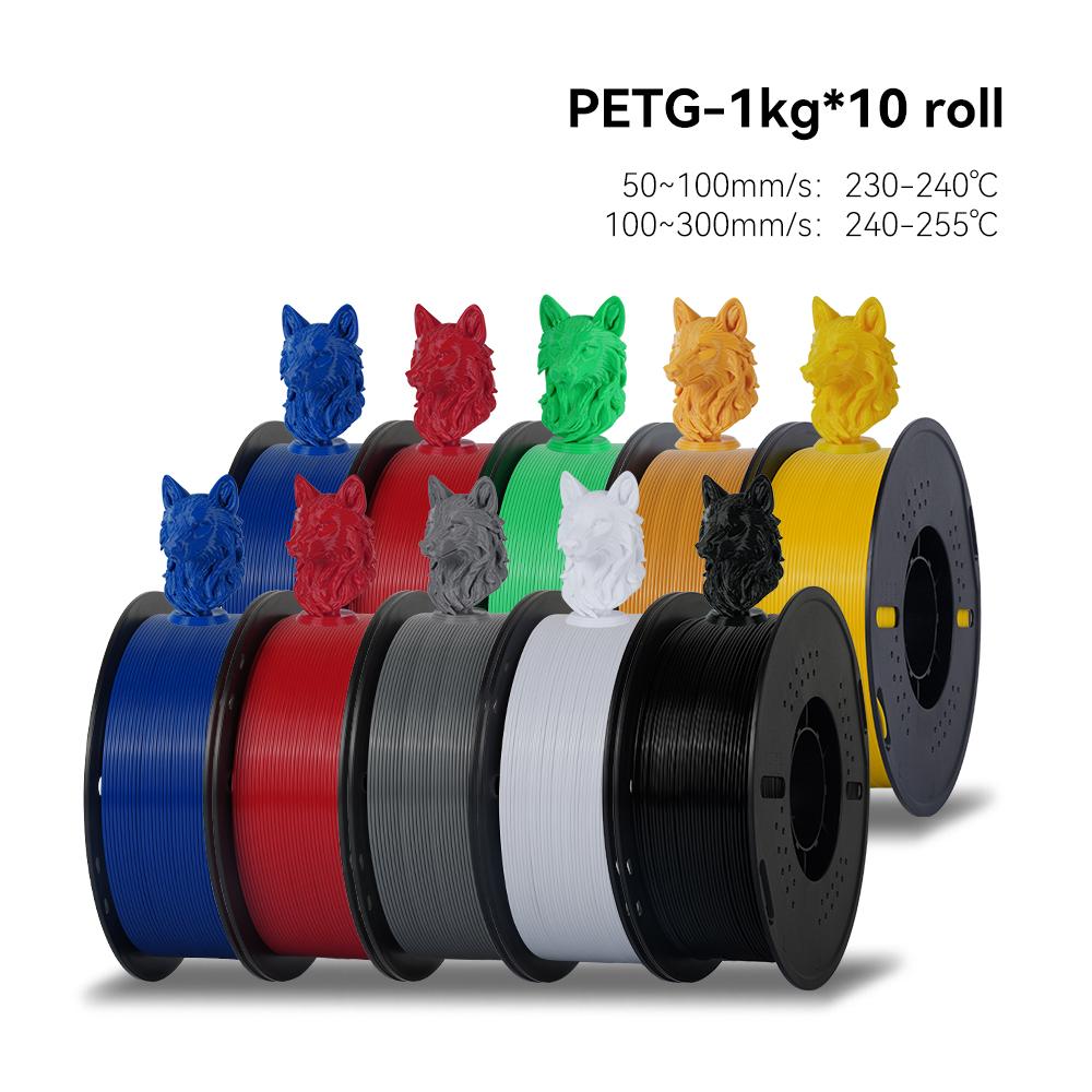 KEEPANG 5KG PETG 3D Printer Filament 1.75mm High Toughness Neatly Wound 3D Printing Material DIY Crafts Tools for 3D Printer
