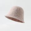 Шапка женская однотонная универсальная шерстяная панама зимняя маленькая панама для лица