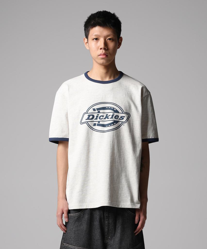 DICKIES Mono Logo Ringer T-Shirt Oatmeal