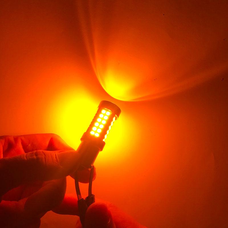 2 шт. светодиодный фонарь заднего хода для автомобиля W16W T15 54 SMD 1156 PY21W BAU15S указатель поворота BAY15D P21/5W 1157 стоп-сигнал W21/5W 7440 W21W T20 7443 задний противотуманный фонарь