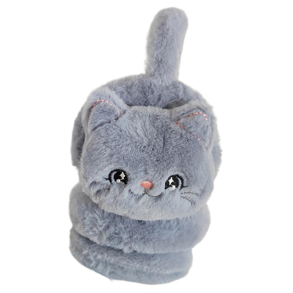 Плюшевые наушники для девочек и детей, меховая повязка на голову для согревания ушей на зиму, рождественские, новогодние, подарки на день рождения