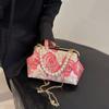 Chinese Cheongsam Style Women's Bag Crossbody Shoulder Bag Chain Beads Embroidered Flower Pattern New