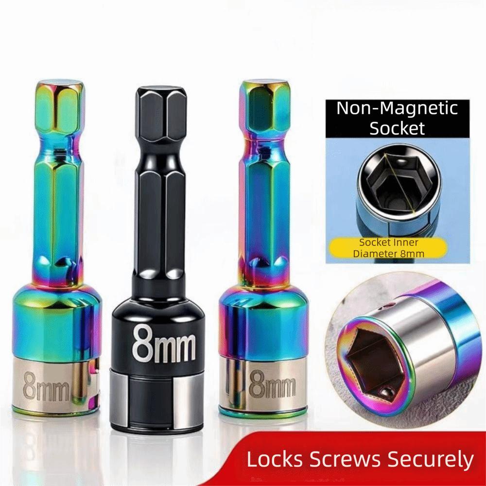 10Pcs 8mm Socket Adapter Non Magnetic Sleeve Wrench Nut Screwdriver Driver Impact Driver