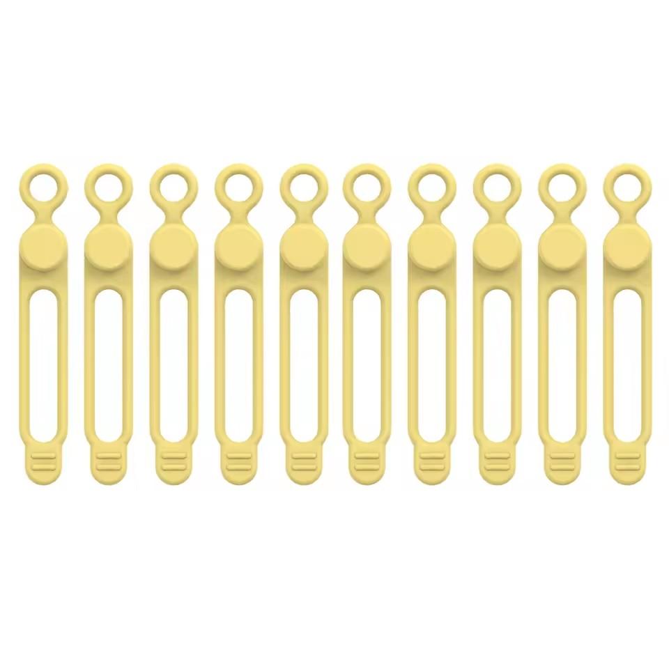 Silicone Cable Ties Set Elastic Reusable Cord Organizer Multi-function Wire Clip Bandage Cable Wire Storage Harness Strap