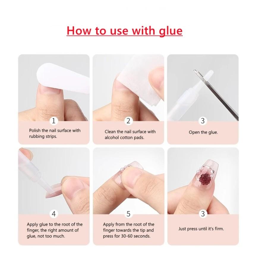 Индивидуальные накладные ногти с блестками и бриллиантами, США, ЕС, объемные миндалевидные накладные ногти ручной работы, осенне-зимние красные наклейки для ногтей