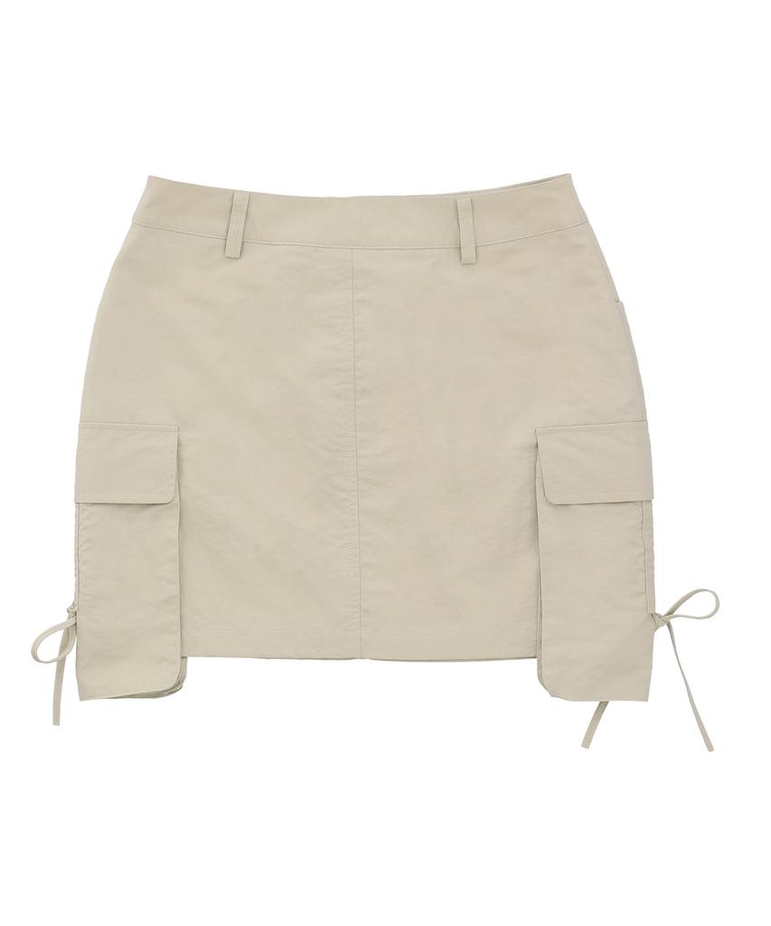 Deliscent Stitch Point Skirt [Beige]