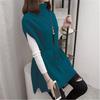 Women Sweater Vest Casual Turtleneck Sweater Vest Sweater Dress Fall Pullover Winter Knitted Dress Loose-Fitting Waistcoat Top