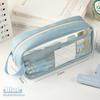 Kawaii Pencil Case Bag Portable Transparent Pen Pouch Box Waterproof for Girls Back to School Supplies Cute Korean Cancilware