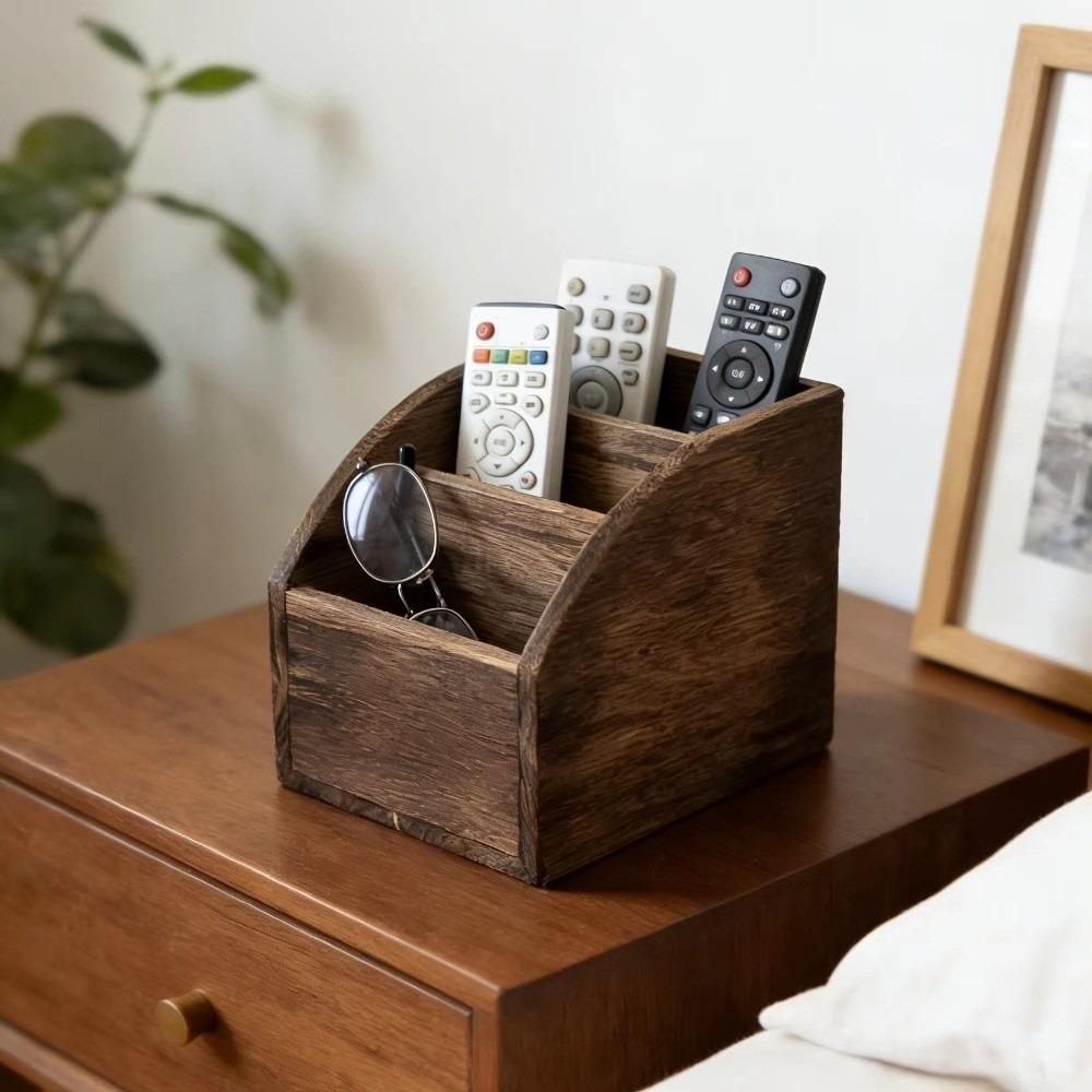 Multifunctional Remote Control Storage Box Multi-Slot Remote Holder Desktop Storage