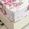 European Style Floral Pattern,100% Cotton,Bed Sheet With Elastic Band160x200,No Pillowcase,Soft Breathable,133x72 Fabric