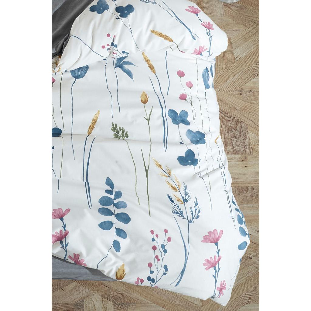 Sahara, Patterned Double Duvet Cover Set With Elastic Sheets, Reusable On Both Sides