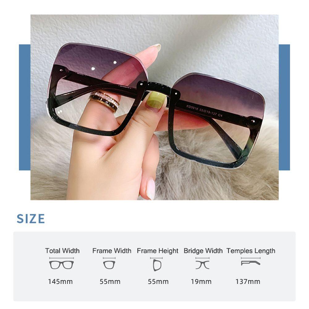 Luxury UV400 Vintage Oversized Sunglasses Eyewear for Lady Big Frame Women Square Sun Glasses