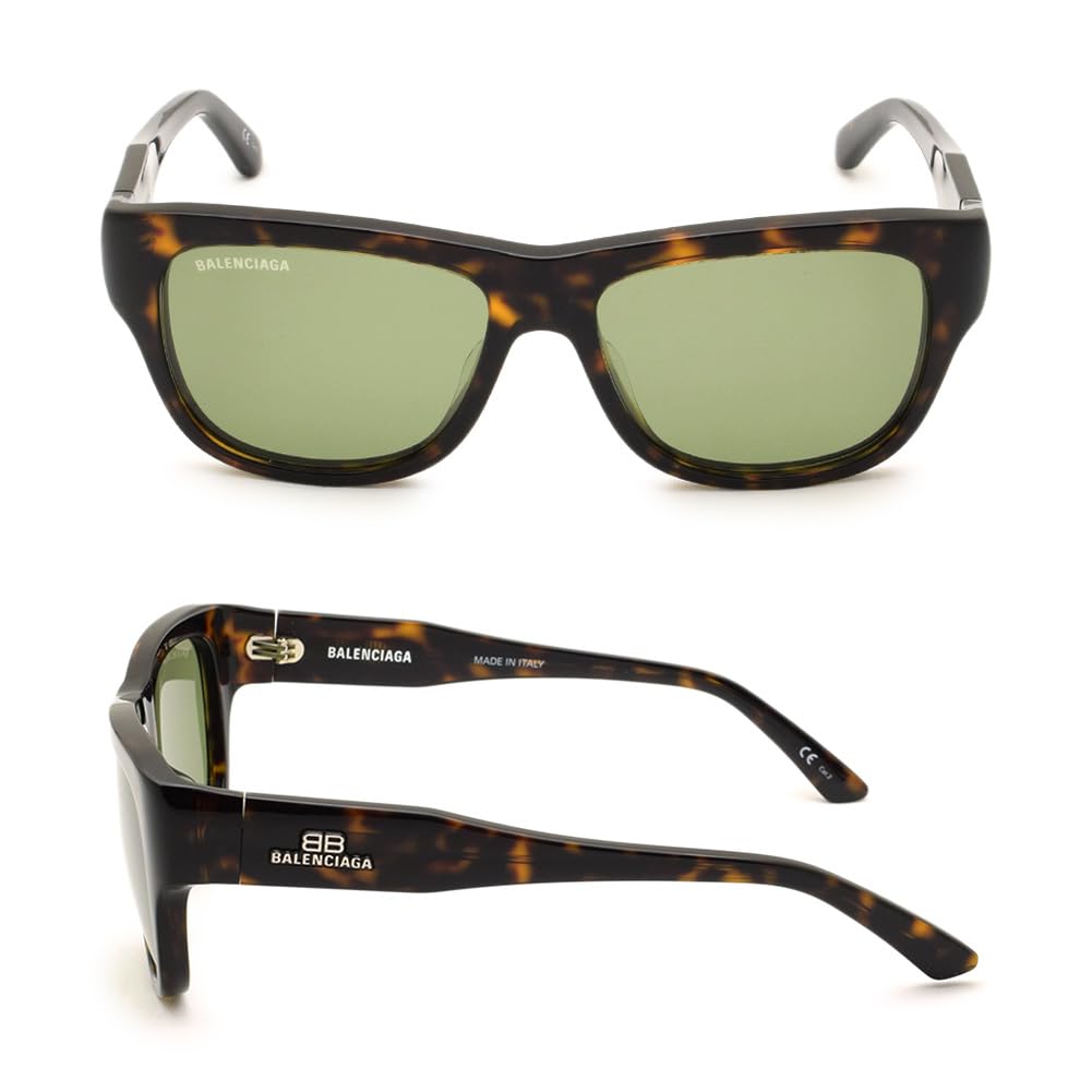 Balenciaga Sunglasses BB0211S 002 Havana Green Men's