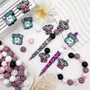 34Pcs Dental Care Theme Silicone Beads Set DIY Beaded Necklace Bracelet Decoration Pen Jewelry Pendant Etc. Holiday Birthday Gift