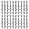 100Pcs Button Head Socket Caps Screws M4 Galvanized Steel for Accuracy Machinery Industries2802 0004 0006