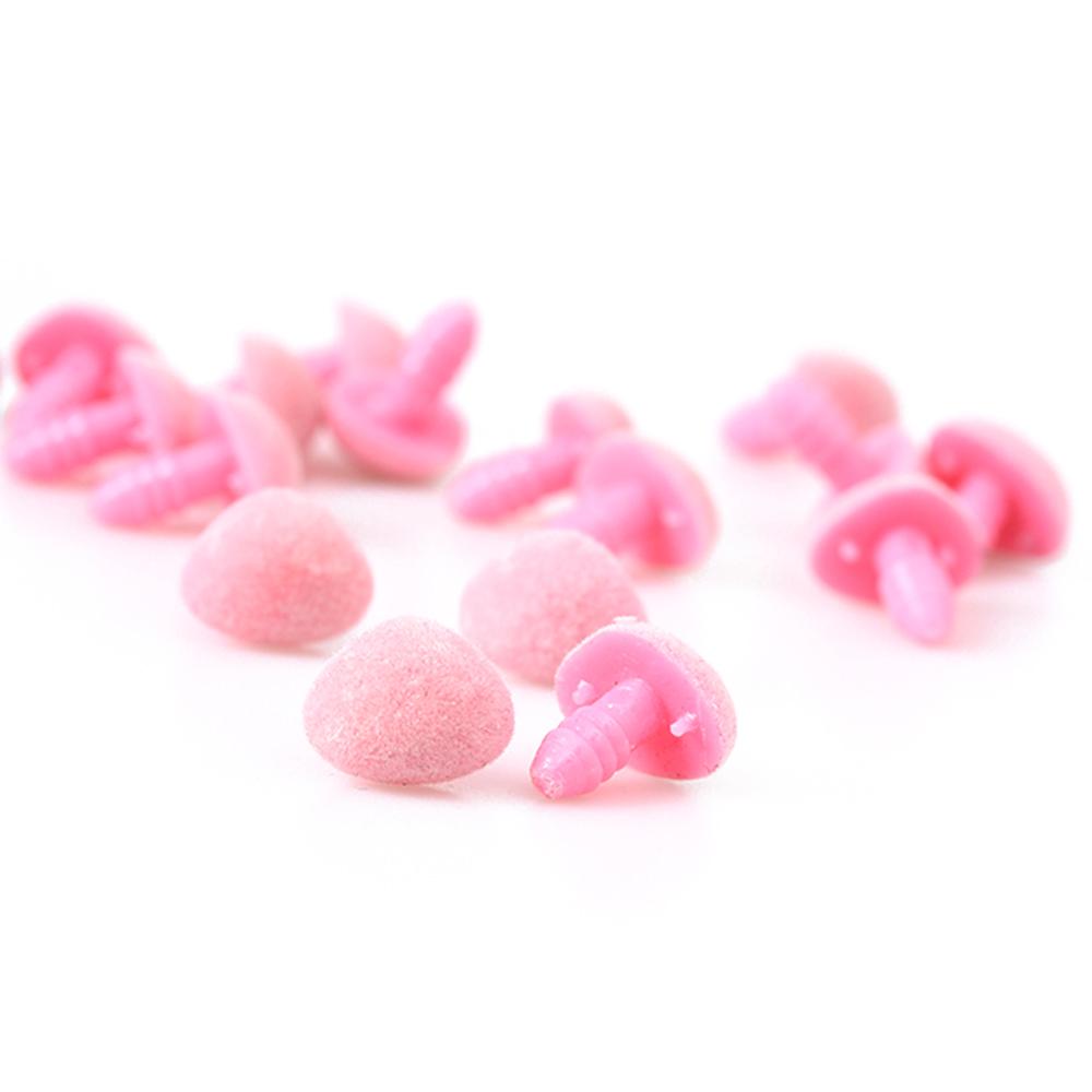 10pcs/bag New Toys Craft Velvet Dolls Accessories Plastic Triangle Nose Bear Buttons