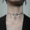 Gothic Style Alloy Cross Choker Necklace With Geometric Design For Women