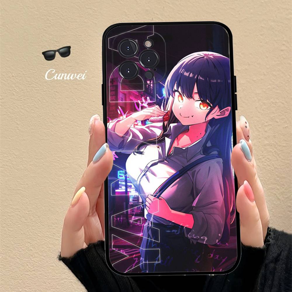Популярное аниме «Опасности в моем сердце» Чехол для телефона Для iPhone 17 16 15 14 13 12 11 Pro Max Plus Mini Силиконовый Черный Чехол