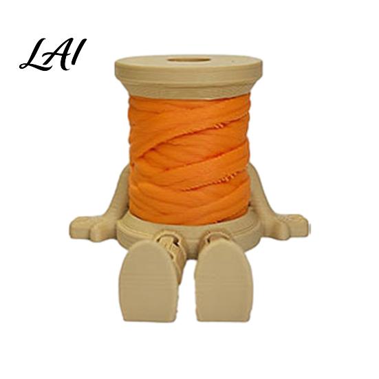 Movable Leg Figurine Spool Figure Ornament with Articulated Legs 3D Printed Shelf Modern Home Accessories Sitter Collectible for Shelf Office Desk